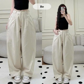 Quần Kaki Harem Túi Ngang Cạp Bán Chun Form Rộng Hot Trend Quankaki44