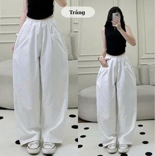 Quần Kaki Harem Túi Ngang Cạp Bán Chun Form Rộng Hot Trend Quankaki44