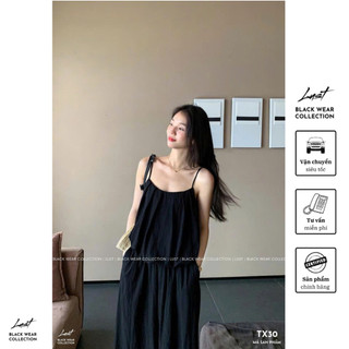 Set bộ đồ nữ áo 2 dây mix quần xuông dáng dài chất thô nhăn siêu tôn dáng LUST phong cách Hàn TX30