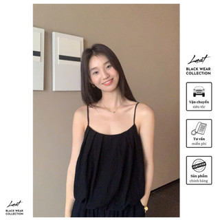 Set bộ đồ nữ áo 2 dây mix quần xuông dáng dài chất thô nhăn siêu tôn dáng LUST phong cách Hàn TX30