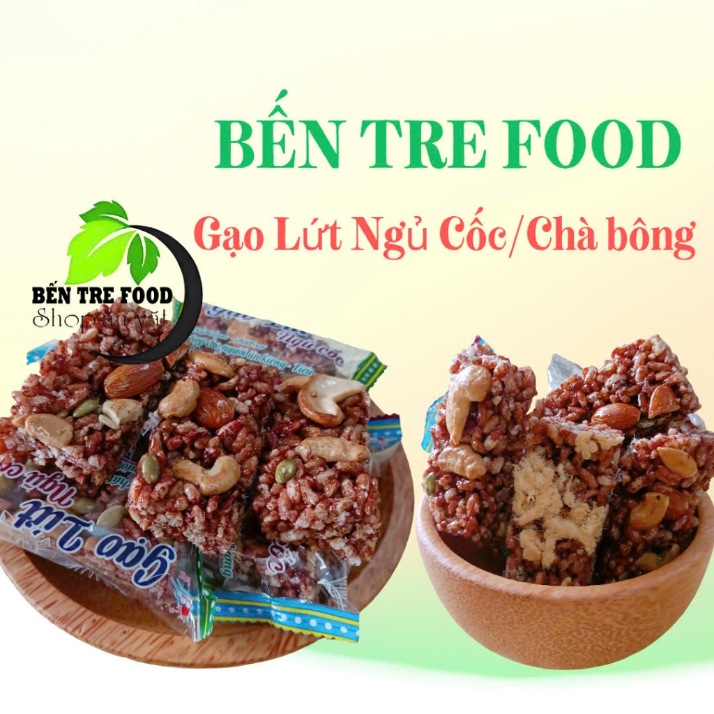 Thanh Gạo Lứt mix hạt chà bông ăn kiêng tốt cho sức khỏe