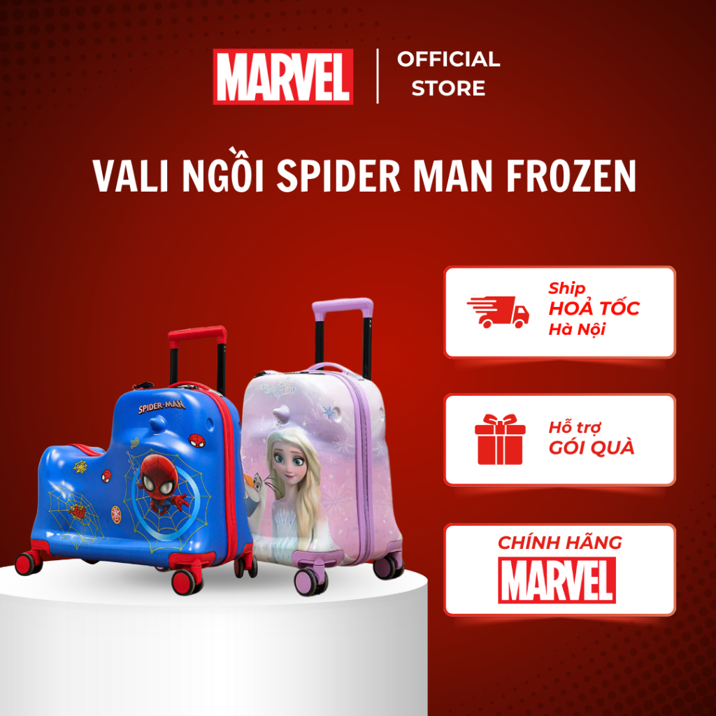 Vali Ngồi Cho Bé 24 Inch Disney Marvel Spider Man Avengers Chính Hãng Mesuca Du Lịch
