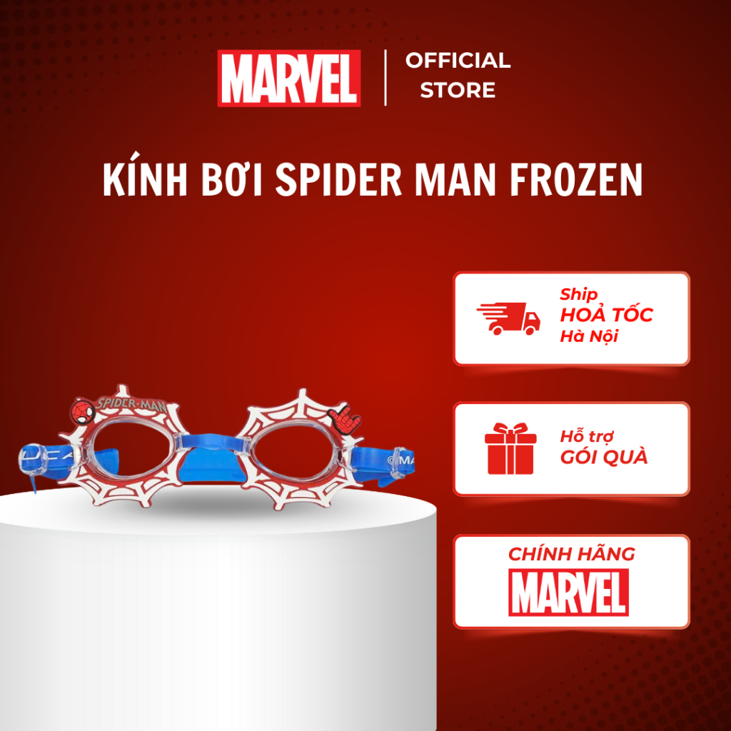 Kính Bơi Trẻ Em Marvel Disney Chính Hãng Spider Man Frozen Chống Sương Mù Chống Nước Cho Bé 3 Tuổi+