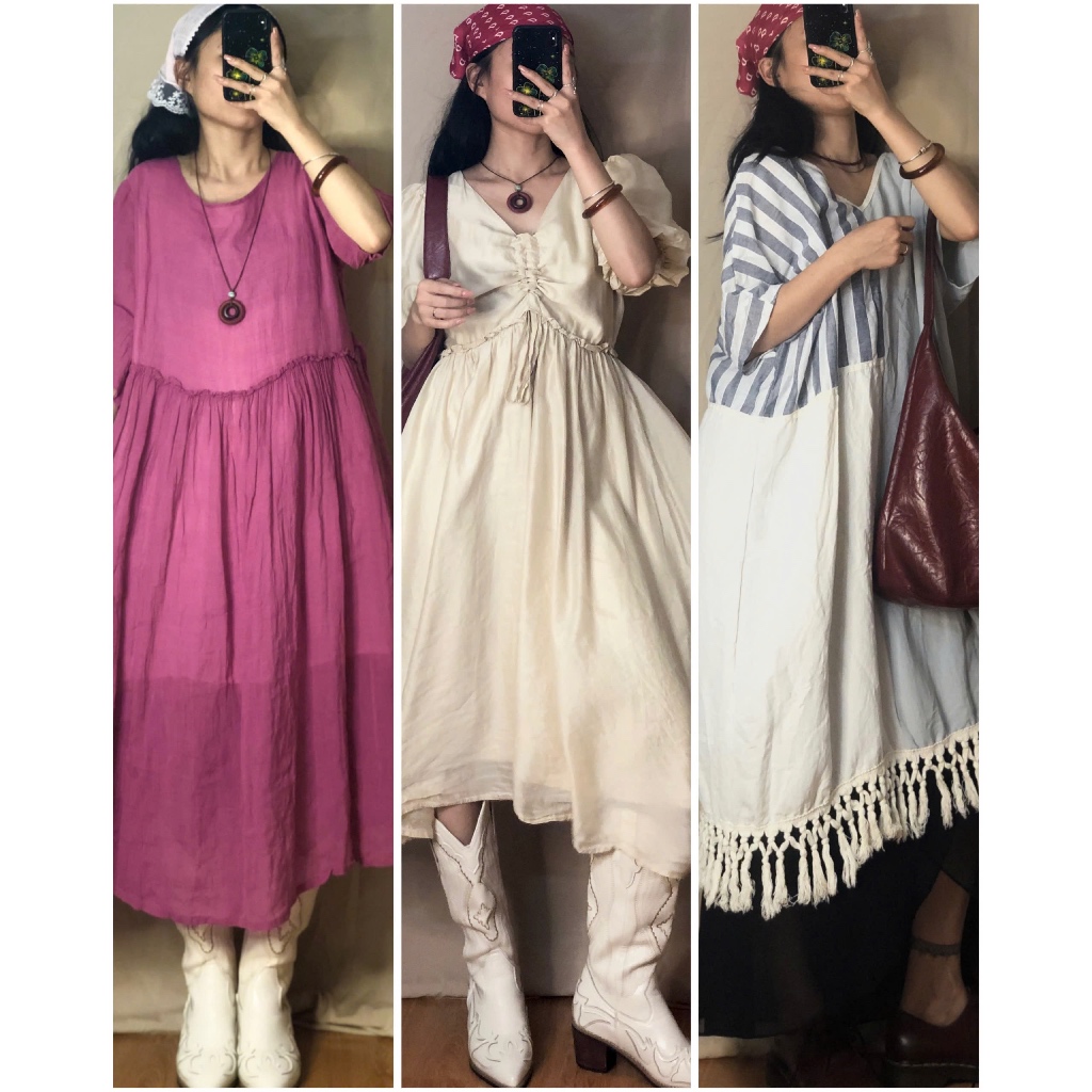 Set đầm váy vintage mix sẵn, demo ảnh bìa [ig: april6_clothing]