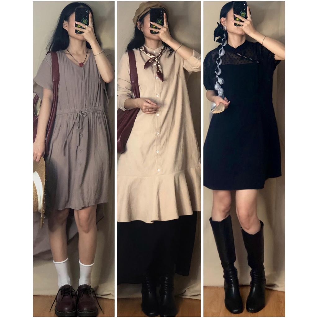 Set đầm váy vintage mix sẵn, demo ảnh bìa [ig: april6_clothing]