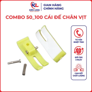 Cái Đế Chân Vịt Nhựa 2 Da 5 Ly MT-18 - Đế Dày 1 Ly
