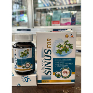 Viên uống Sinus For hỗ trợ giảm triệu chứng đau xoang, đau xoang vùng tráng, viêm mũi dị ứng