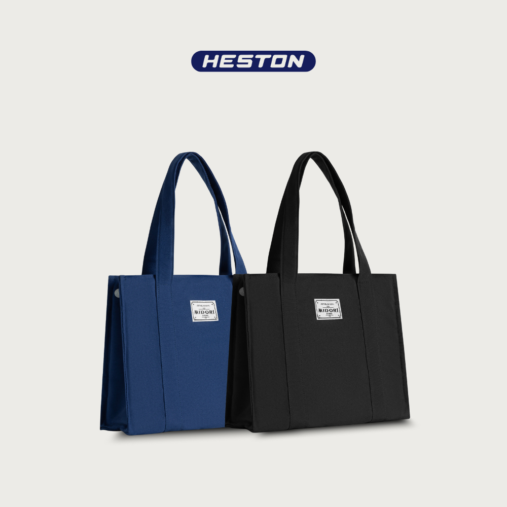 Túi Tote Mang Vai Nam Nữ Đi Học Làm GLOBAL TOTE Canvas Đựng Laptop Chống Sốc | HESTON