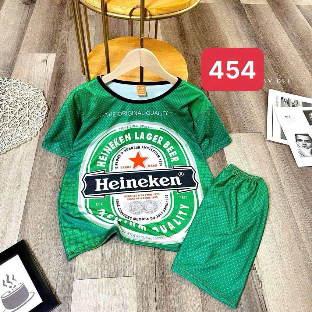 (7-75kg) Đồ thun lạnh in hình BIA TIGER , KEN , LARUE