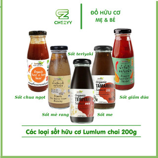 Các loại sốt Lumlum hữu cơ Thái, sốt teriyaki, sốt me, sốt chua ngọt, sốt mè rang, sốt giấm dứa