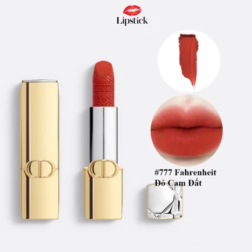Son Thỏi Lì Rouge Lipstick Limited Edition Golden Case - 777 Fahrenheit Đỏ Cam Đất Lipstick Store