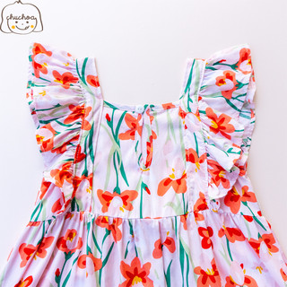 Váy Lanh bé gái, Đầm Lanh bé gái cánh tiên dáng BabyDoll ChuChoaKids [VBC33]