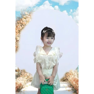 Sét đồ bé gái áo voan ,kèm chân váy đính đá thủ công mẹ và bé gái 15-55kg , sét đồ mẹ bé