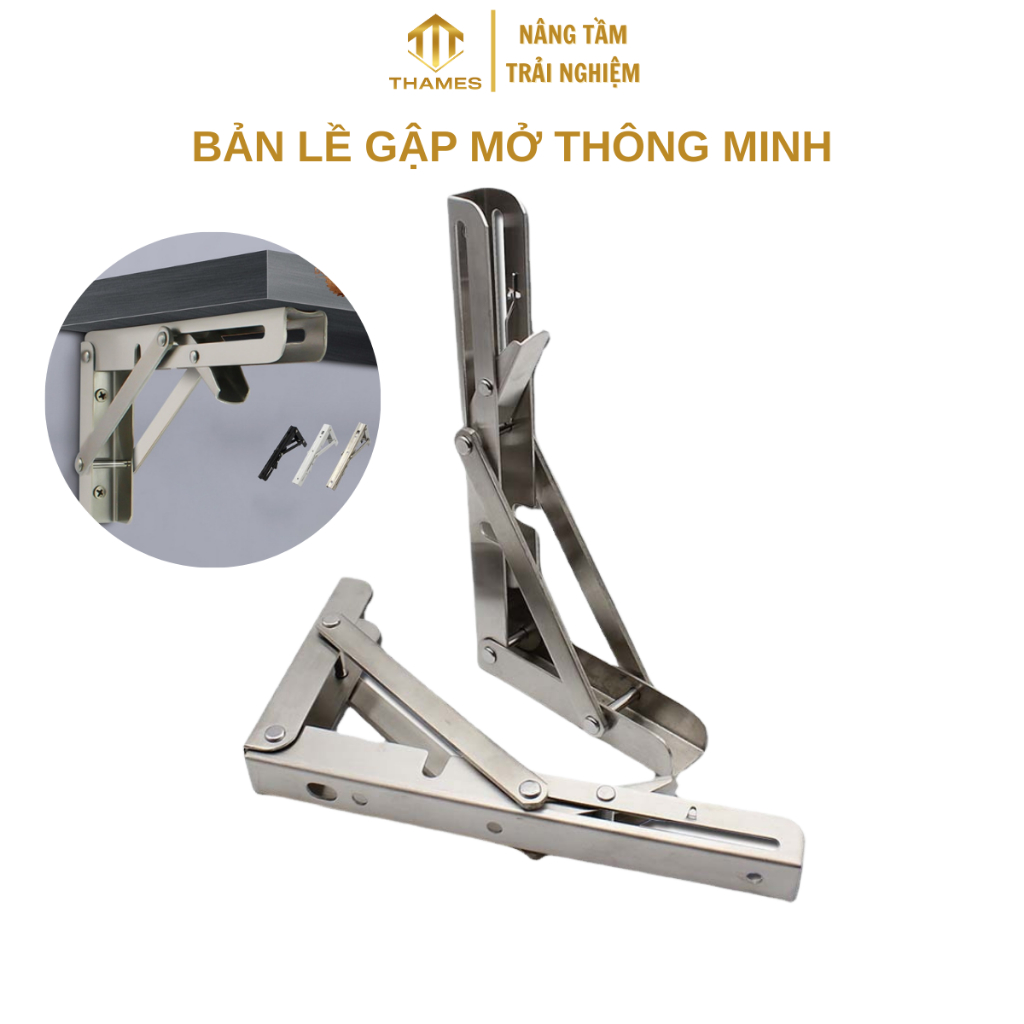 Bản Lề Gập Inox 20-50cm - Giá Đỡ Kệ Troe Tường Gấp Gọn Tiện Lợi Cho Bàn ...