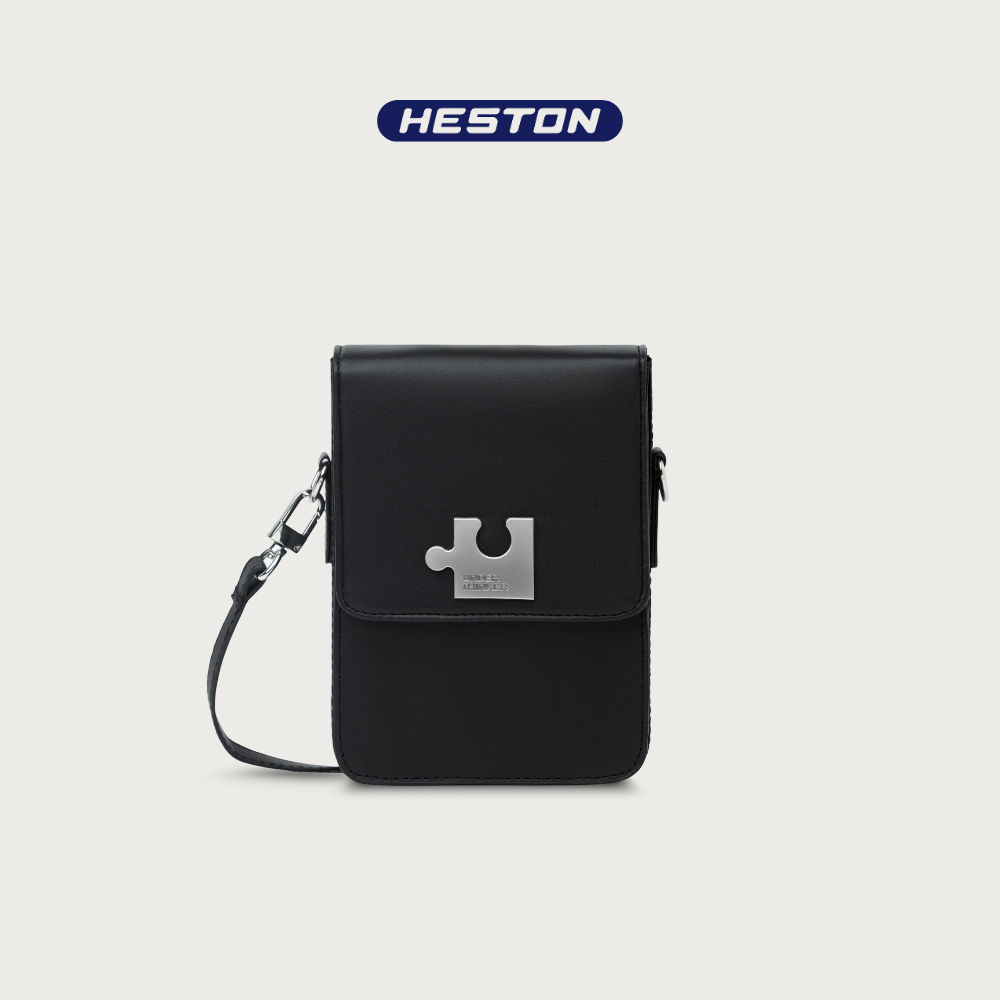 Túi Xách PHONE BAG Đeo Chéo Da PU Chống Thấm Nam Nữ Dập Chìm Cao Cấp Chính Hãng | HESTON