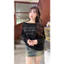 Áo Thun Lệch Vai Nữ Tay Dài Cotton Xước Tàu Hàng Loại 1 In Nổi LOVELOVE, Áo lệch vai dài tay nữ dáng rộng thời trang.