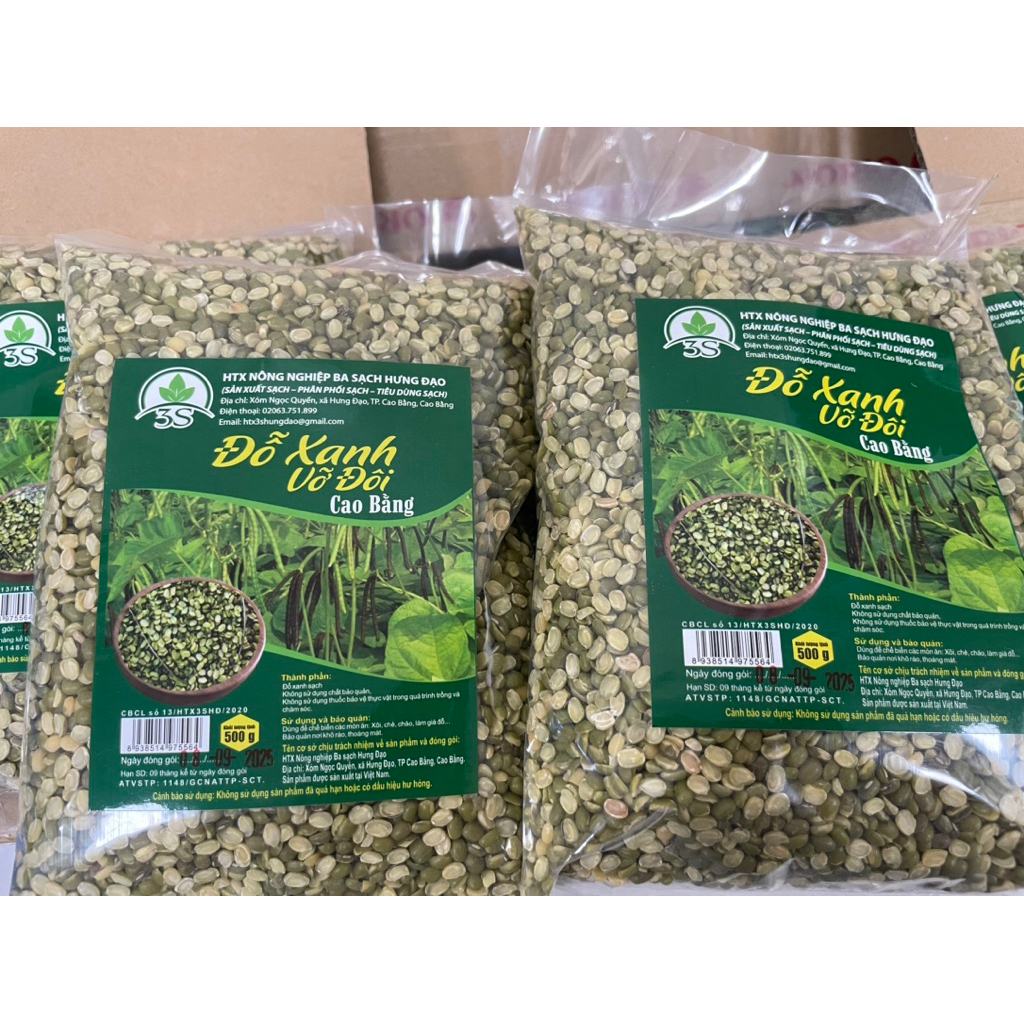 Đỗ Xanh Vỡ Đôi Đặc Sản Cao Bằng Gói 500g