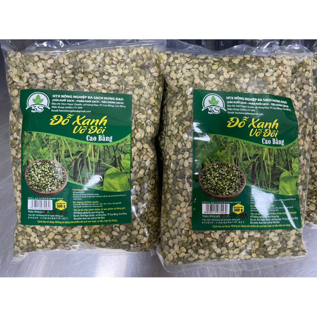 Đỗ Xanh Vỡ Đôi Đặc Sản Cao Bằng Gói 500g