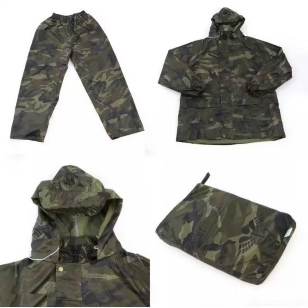 Áo Mưa Bộ Lính Vải Dù Rằn Ri ( Áo+Quần) | Shopee Việt Nam