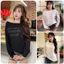 Áo Thun Lệch Vai Nữ Tay Dài Cotton Xước Tàu Hàng Loại 1 In Nổi LOVELOVE, Áo lệch vai dài tay nữ dáng rộng thời trang.