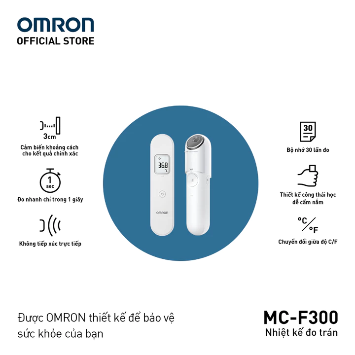 Nhiệt Kế Điện Tử Đo Trán OMRON MC-F300 Chính Hãng – Đo Nhanh 1 Giây, Không Tiếp Xúc, Chính Xác Cao, B – 4