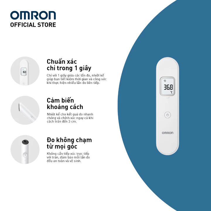 Nhiệt Kế Điện Tử Đo Trán OMRON MC-F300 Chính Hãng – Đo Nhanh 1 Giây, Không Tiếp Xúc, Chính Xác Cao, B – 5