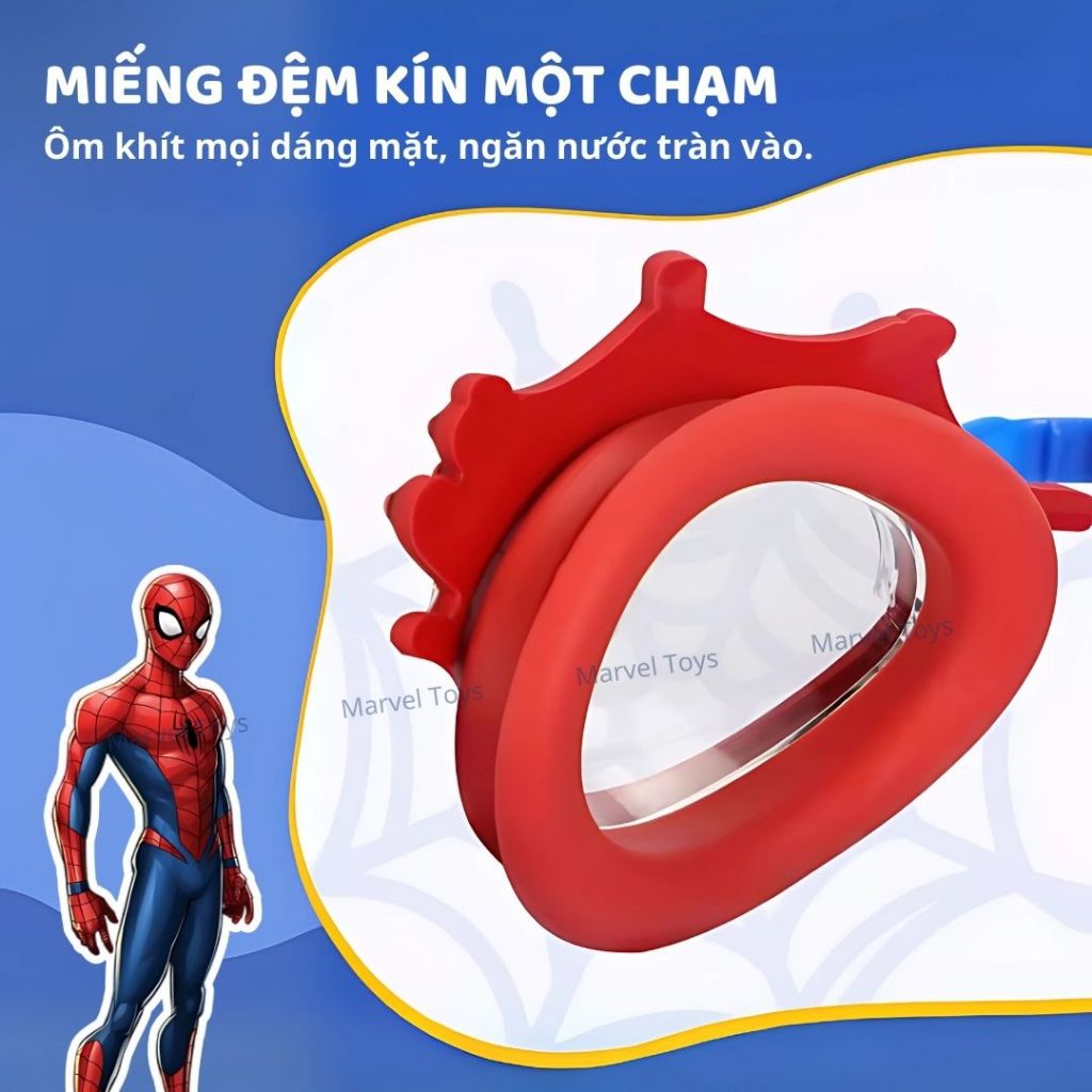 Kính Bơi Trẻ Em Marvel Disney Chính Hãng Spider Man Frozen Chống Sương Mù Chống Nước Cho Bé 3 Tuổi+