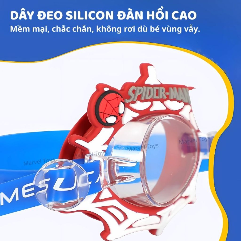 Kính Bơi Trẻ Em Marvel Disney Chính Hãng Spider Man Frozen Chống Sương Mù Chống Nước Cho Bé 3 Tuổi+
