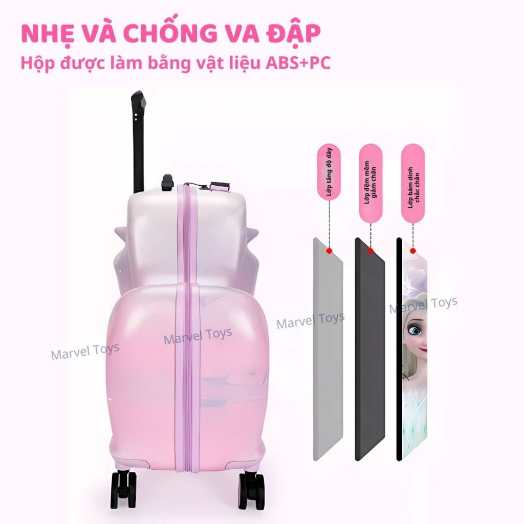 Vali Ngồi Cho Bé 24 Inch Disney Marvel Spider Man Avengers Chính Hãng Mesuca Du Lịch