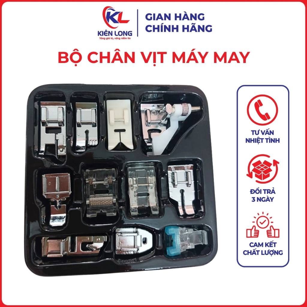 Bộ Chân Vịt Máy May 8/11/16/48 Chi Tiết – Phụ Kiện Đa Chức Năng Có Hộp, Thích Hợp Cho Máy May Mini