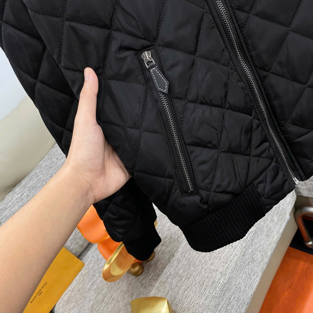 Áo Khoác nam họa tiết thêu trần bông phong cách trẻ trung form chuẩn