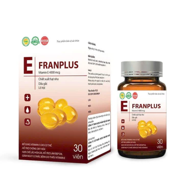 Vitamin e , viên uống vitamin e Franplus, trắng da, mờ nám, giảm thâm sạm, làm đẹp nhanh
