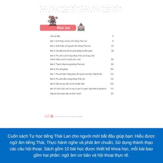 Sách - Combo Tự học tiếng Thái cho người mới bắt đầu