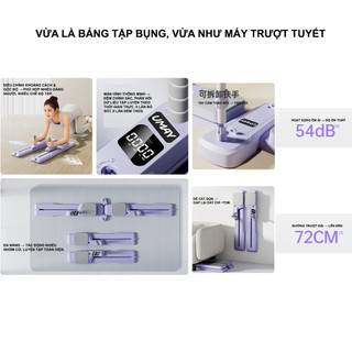 Dụng Cụ Tập Pilates Tập Bụng – Gấp Gọn, Có Màn Hình, Chịu tải 200kg, Đệm Gối 2cm, Hỗ Trợ Tập Tại Nhà