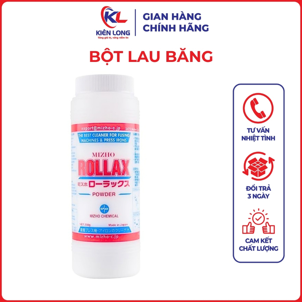 Bột Lau Băng Rollax – Bột Tẩy Nhựa Bụi Cho Máy Ép Keo Và Bàn Là Công Nghiệp