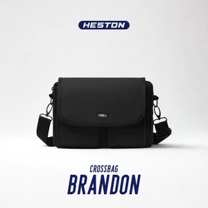 Túi Đeo Chéo BRANDON Nhiều Ngăn Canvas Trượt Nước Đựng Ipad Đi Học Đi Làm | HESTON