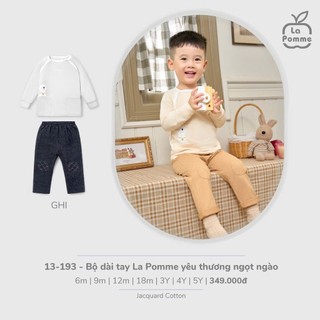 La pomme AW2025 BST Bộ dài tay cho bé T9.1