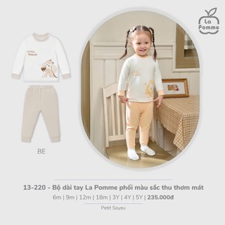 La pomme AW2025 BST Bộ dài tay cho bé T9.1