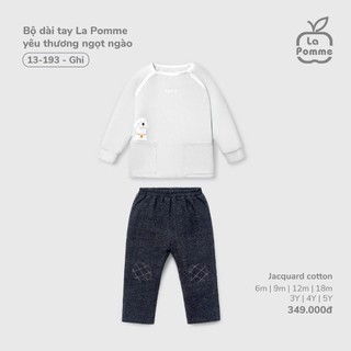 La pomme AW2025 BST Bộ dài tay cho bé T9.1