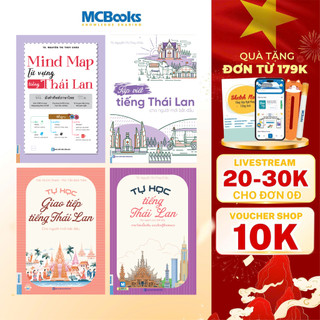 Sách - Combo Tự học tiếng Thái cho người mới bắt đầu