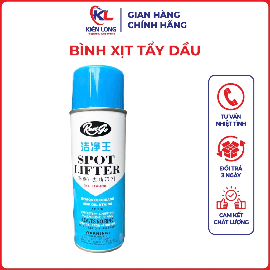 Chai Xịt Tẩy Dầu Máy Trên Vải 831/830/833 – Dung Dịch 450ml (1 Chai)