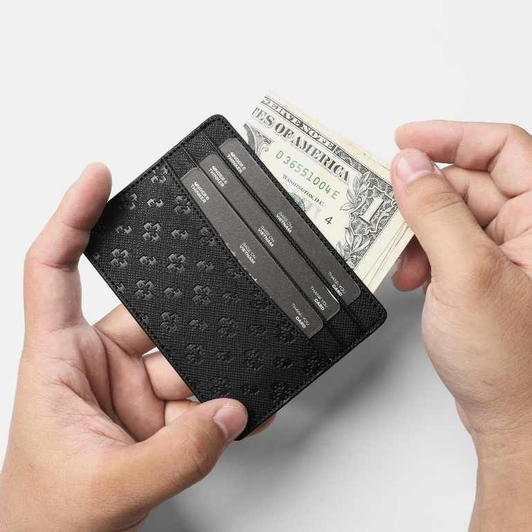 Ví đựng thẻ Nam Nữ CARD HOLDER Nam Nữ Bóp Đựng Tiền Mini Nhiều Ngăn | HESTON