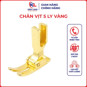 Chân Vịt 5 Ly Vàng JEC Cao Cấp – Dùng Cho Máy May 1 Kim Công Nghiệp