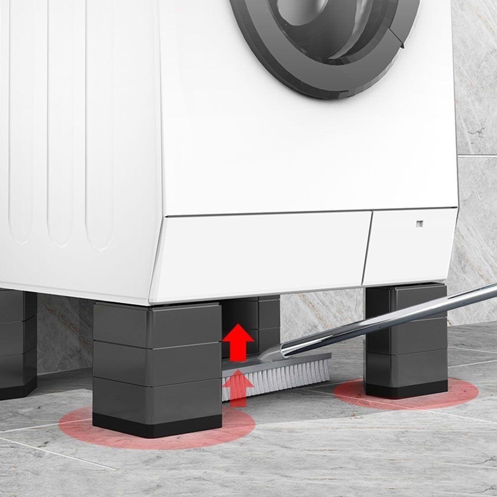 4 Miếng Lót Chân Máy Giặt Ổn Định Chống Trượt Bàn Ghế Sofa Tủ Nâng Cao Miếng Lót