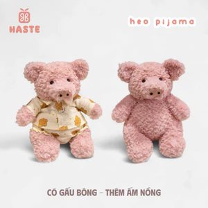 Gấu Thú Bông Heo Hồng Pijama Sleepy Ngủ Ngon Bỉm Tã Quà Tặng Độc Đáo Lông Xù Siêu Mềm Mịn Siêu Dễ Thương