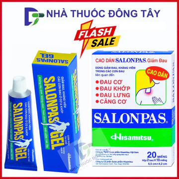 SALONPAS Cao Dán Xương Khớp / Miếng Dán Đau Lưng