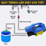 máy rửa xe cao áp 4000W Máy xịt rửa gia đình tặng bình bọt tuyết Vệ sinh xe máy, ô tô, sân vườn và phòng ốc — ảnh 8