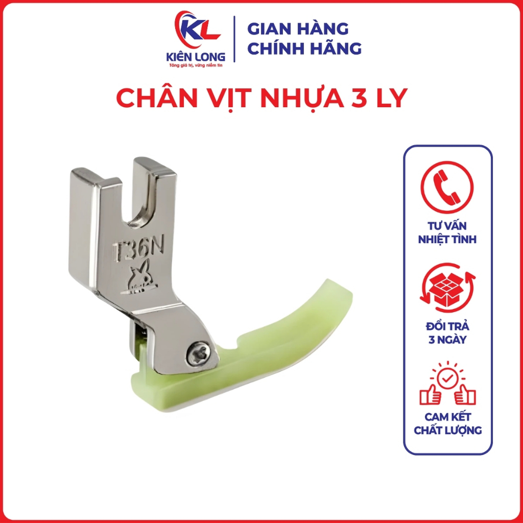 (Combo 5 Cái) Chân Vịt Nhựa 3Ly/5Ly – Dùng Cho Máy May 1 Kim Công Nghiệp Chính Hãng