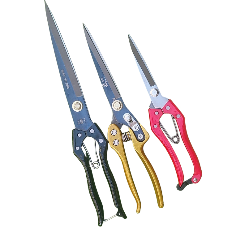Kéo tỉa dăm tỉa cành cây sk5 mũi nhọn dài 34cm kèm lò xo sơ cua