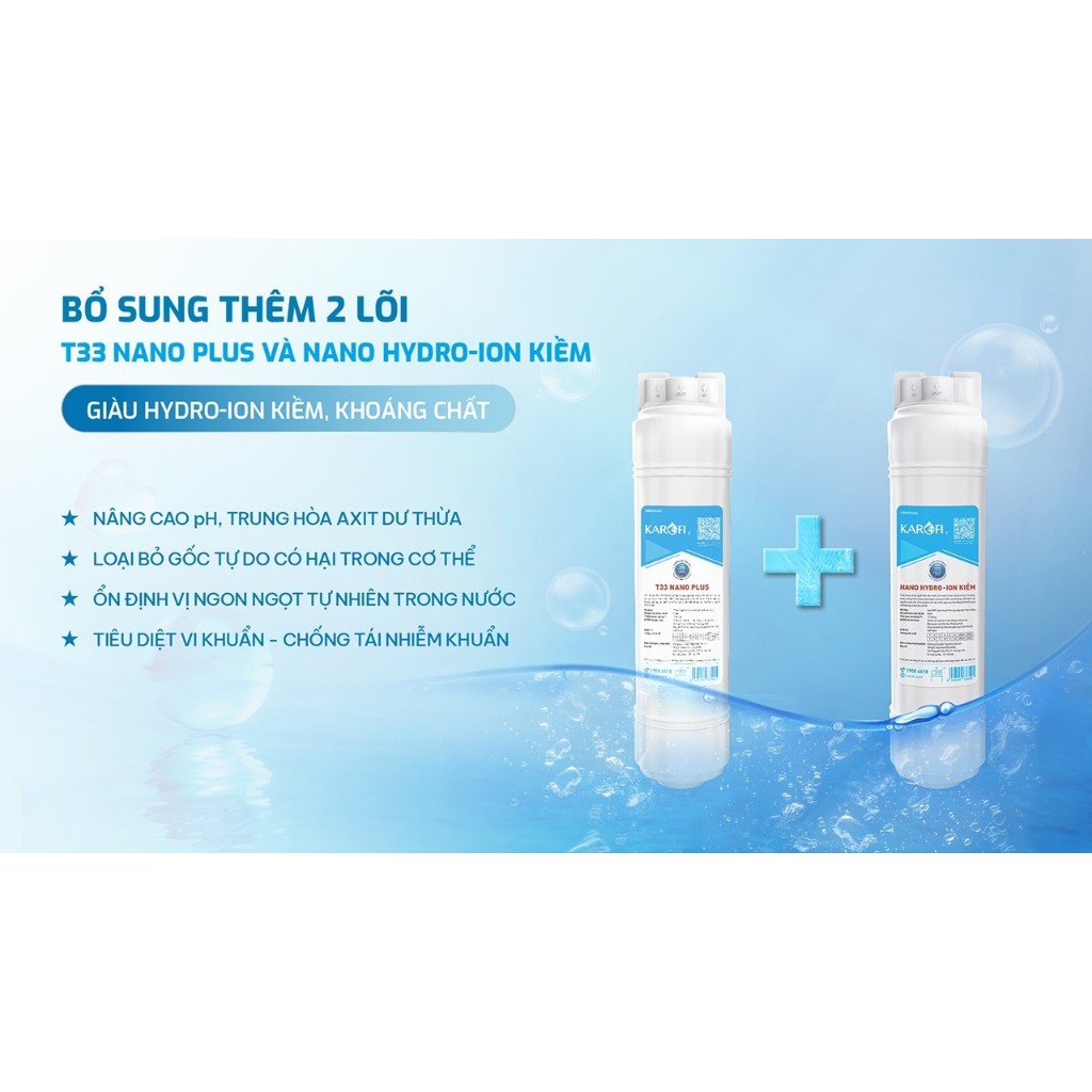 [TẶNG MÁY XAY SINH TỐ] [ĐỘC QUYỀN ONLINE] Máy lọc nước RO 12 lõi Karofi KAQ-EC19 -BỔ SUNG KIỀM, Công nghệ AioTec | BigBuy360 - bigbuy360.vn